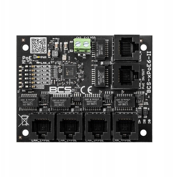 BCS BCS-xPoE6-II Switch BCS 5x PoE, 1x RJ45