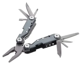 TROIKA TOL42/GY / Multitool / kľúčenka / 10 nástrojov / hliník, nerez oceľ (TOL42/GY)