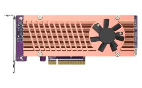 QNAP QM2-2P-384A Rozširujúca karta PCIe pre NAS / 2 x sloty M.2 22110 / PCIe Gen3 x8 (QM2-2P-384A)