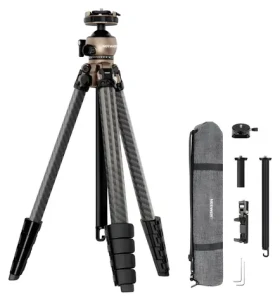 Neewer LT35 / Cestovný statív z uhlíkových vlákien / výška 16,5-156 cm / nosnosť 10 kg / guľová hlava 360° (LT35)