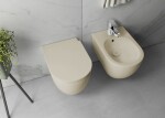 ISVEA - INFINITY závesná WC misa, Rimless, 36,5x53cm, Ivory 10NF02004-2K