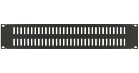 Lanview Zaslepovací panel 19" 2U čierna / Zaslepovací panel / skrutkovacia montáž / perforovaný (RAB205BL)