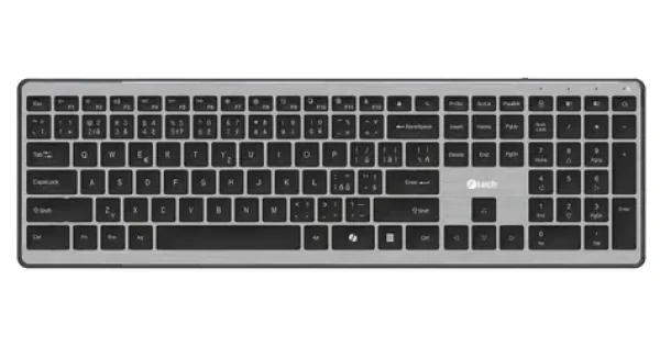 C-tech Quallis KB-118 / Klávesnica / bezdrôtová / Bluetooth + 2.4 GHz / 111 kláves (KB-118)
