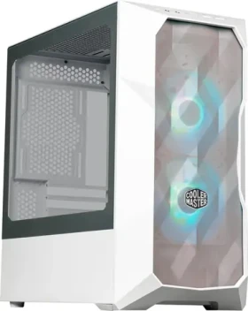 Cooler Master MasterBox TD300 Mesh biela / mATX / 2x USB-A 3.2 / 2x 120mm ARGB / bez zdroja / priehľadná bočnica (TD300-WGNN-S00)