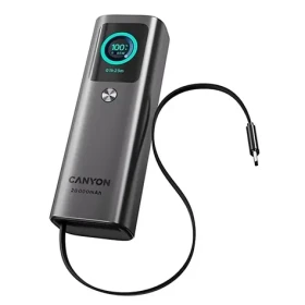 Canyon OnPower 265 / Powerbanka / 20 000 mAh / 165 W / displej / 2x USB-C, USB-A (CNS-CPB265DG)