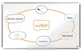 NOBO Premium PLUS 90x60 cm biela / Magnetická tabuľa / Hliníkový rám (1915155)