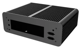 Akasa Euler MX PLUS čierna / Skriňa / Mini-ITX / hliníková (A-ITX56-M1B)