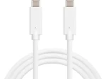 Sandberg USB-C kábel 1 m biela / až 100W (136-22)