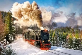 Castorland 103409 Parný vlak