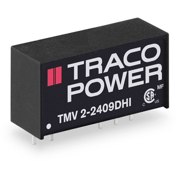 TracoPower TMV 2-2409DHI DC / DC menič napätia, DPS 24 V/DC 9 V/DC, -9 V/DC 112 mA 2 W Počet výstupov: 2 x; TMV 2-2409DHI