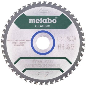 Metabo 628682000 pílový kotúč 190 x 30 mm Počet zubov (na palec): 48 1 ks; 628682000