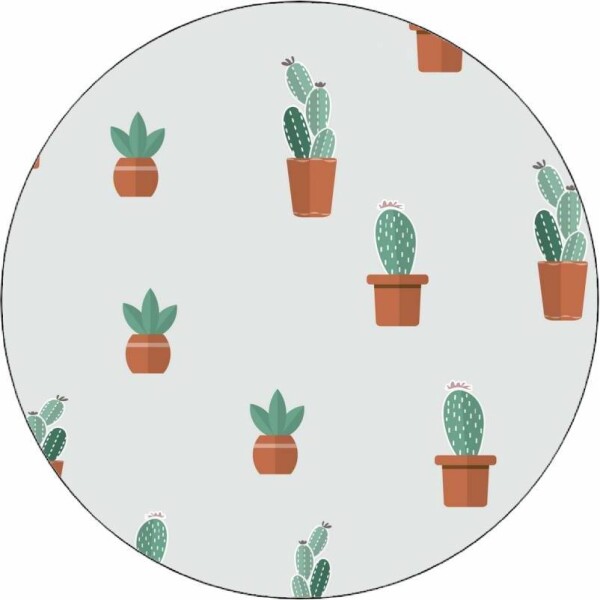 Jedlý papier vzor kaktusy 19,5 cm - Pictu Hap - Pictu Hap