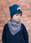 Šatka bandana Art 13014 – Classic Rebel UNI tm.modrá s bílou