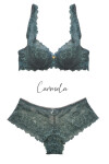 Dámska podprsenka CARMELA M-053/22 KHAKI - MAT 75D khaki-tm.Zelená