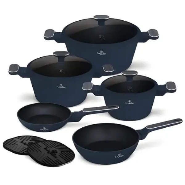 BERLINGERHAUS Sada riadu s titánovým povrchom Deep Sea Collection / Sada riadu / 10 ks (BH-8381)
