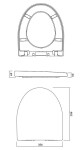 CERSANIT - SET 547 ZÁVESNÁ WC MISA Parva NEW CLEANON so sedadlom DUR ANTI Softclose K701-015