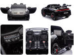 Mamido Mamido Elektrické autíčko Porsche 911 GT3 XXL + MP4 | 24V14Ah | 4x200W | Pre 2 deti | Lakované čierne