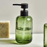 House Doctor Sklenený dávkovač na mydlo Wah Green