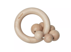 PlanToys PlanToys Hrkálka koráliky - prírodná