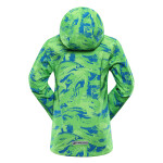 Dětská softshellová bunda s membránou ALPINE PRO LANCO neon green 140-146