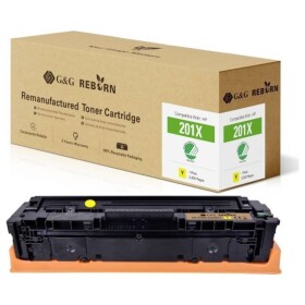 G&G Reborn remanufactured toner náhradný HP 201X žltá 2300 Seiten kompatibilná toner; 21259