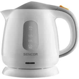 Sencor SWK 1100WH biela / Rýchlovarná kanvica / 1100W / 1L (8590669367405)