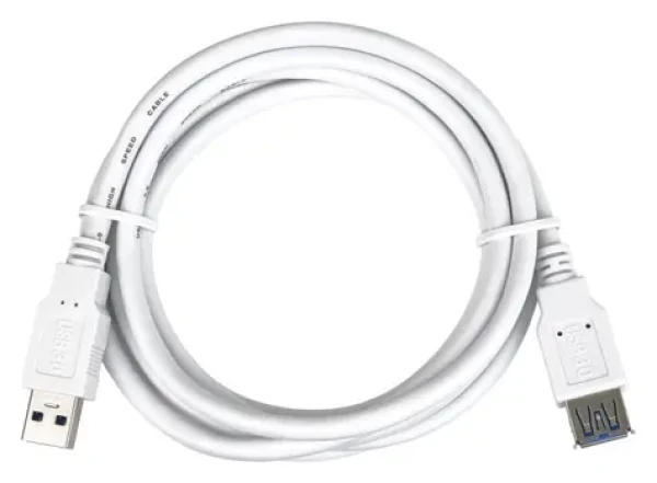 PremiumCord USB 3.0 predlžovací kábel AA biela / Predlžovací kábel / Super-speed 5Gbps / M/F / 3 m (ku3paa3w)