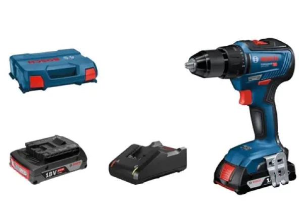 BOSCH GSR 18V-55 / Aku Vŕtací skrutkovač / 18V / 13mm skľučovadlo / 1800 ot-min / 55 Nm / 2 x 2.0 Ah (06019H5205)