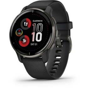 Garmin Venu 2 Plus čierna / Chytré hodinky / 1.3 / BT / ANT+ / Wi-Fi / 5 ATM (010-02496-11)