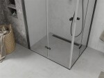 MEXEN/S - Lima Duo Lima Duo sprchovací kút 90 x 80, transparent, čierny 856-090-080-70-00-02