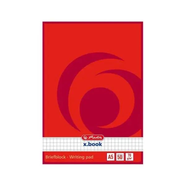 Herlitz Školský zošit / Formát: A5 / Počet stránok: 50 / Štvorčekový (5x5 mm) (717538)
