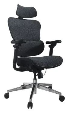 Equip Ergonomická kancelárska stolička modrá/čierna / Kancelárska stolička / opierka hlavy / sieťovina / nosnosť 150 kg (651052)