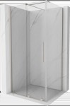 MEXEN/S - Velár sprchovací kút, posuvné dvere 110 x 75, transparent, nikel kefovaná 871-110-075-01-97