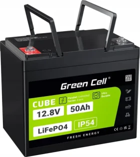 Green Cell CUBE LiFePO4 batéria 12,8V 50Ah / Batéria / 640Wh / do karavanu, golfového vozíka, off-grid (LFPGC12V50AH)