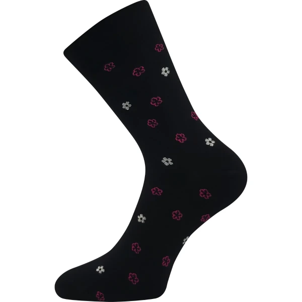 Ponožky LONKA Flowrana black 3 páry 39-42 120097