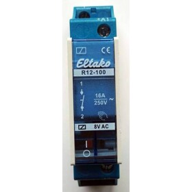 Eltako R12-100-8V spínacie relé, 8 V, 8 A, 1 spínací, 1 ks; 22100010