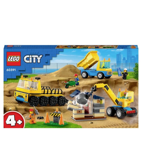 LEGO® City 60391 Vozidlá zo stavby demolačné gule