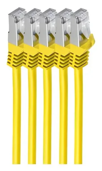 Shiverpeaks Cat7 S/FTP 3 m žltá / Patch kábel / RJ-45 / LSZH (BS75513-Y-SET5)
