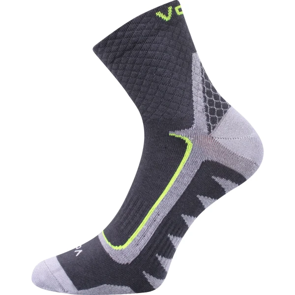 VOXX Ponožky sportovní slabé KRYPTOX tmavě šedé (3 páry) 39-42 111205