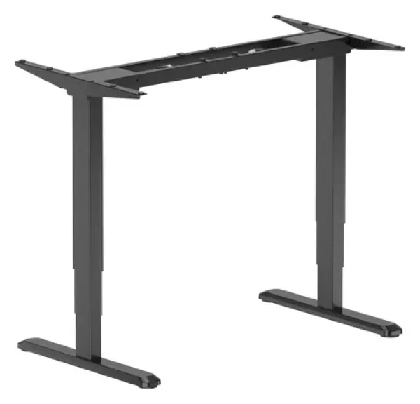 Equip Elektrická výškovo nastaviteľná stolná podnož čierna / Stolný podnož / 62-126 cm / nosnosť 125 kg / 2 motory (650815)