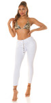 Sexy KouCla Low Crotch Jeans buttoned white