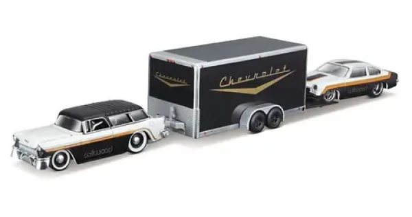 Maisto - Design Team Haulers, 1955 Chevrolet Nomad + 1971 Chevrolet Vega, 1:64
