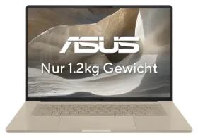 Asus Zenbook A16 béžová / Notebook / 16" 2880x1800 OLED 120Hz / Qualcomm Snapdragon X2 Elite Extreme / 48GB / 1TB SSD (90NB17W1-M003M0)