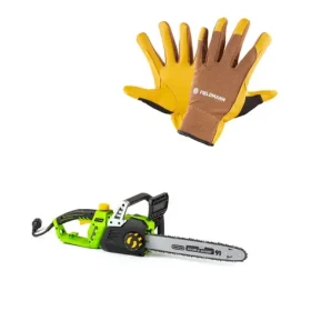 Fieldmann FZP 2025-E + FZO 7011 / Elektrická reťazová píla + rukavice / 2400W / 16"/405?mm (98038247)