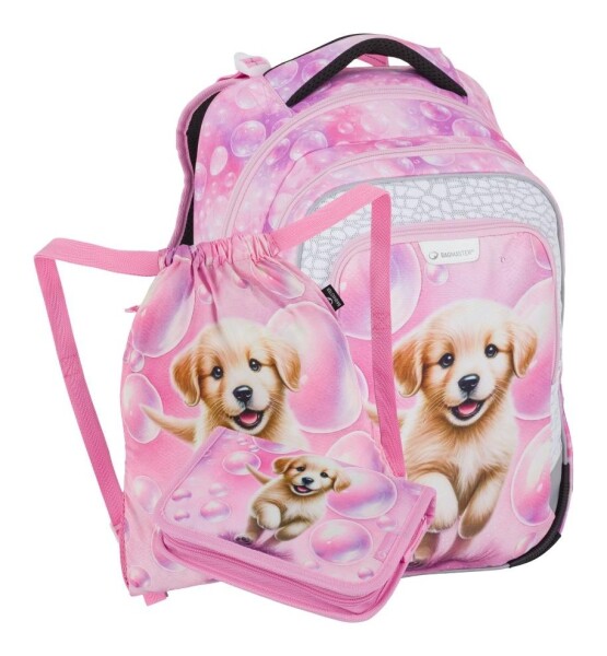 Školský set Bagmaster LUMI 26 A Set S Puppy dog