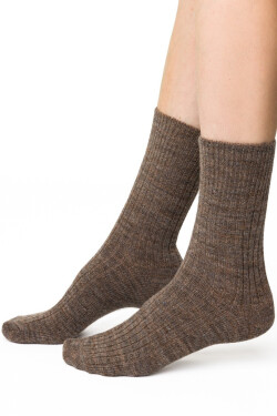 Dámske ponožky ALPACA 044 béžová melanž 38-40