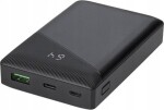 Deltaco Išorinė baterija DELTACO 10 000 mAh, 1x USB-C PD, 1x USB-A, juoda / PB-C1000