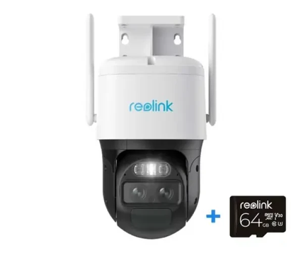 Reolink TrackMix Series G765 biela / vonkajšia IP kamera / 2560x1440 / mikrofón repro / IP65 / PIR / microSD (Trackmix Series G765)