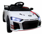 Mamido Elektrické autíčko Cabrio A1 v bielom prevedení s funkciou hojdania a diaľkovým ovládačom