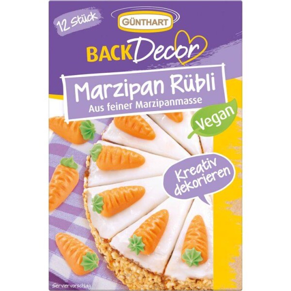 Vegánske marcipánové mrkvičky, 12 ks - Gunthart - Gunthart